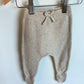 Zara Grey Knit Footed Pants / 3-6m