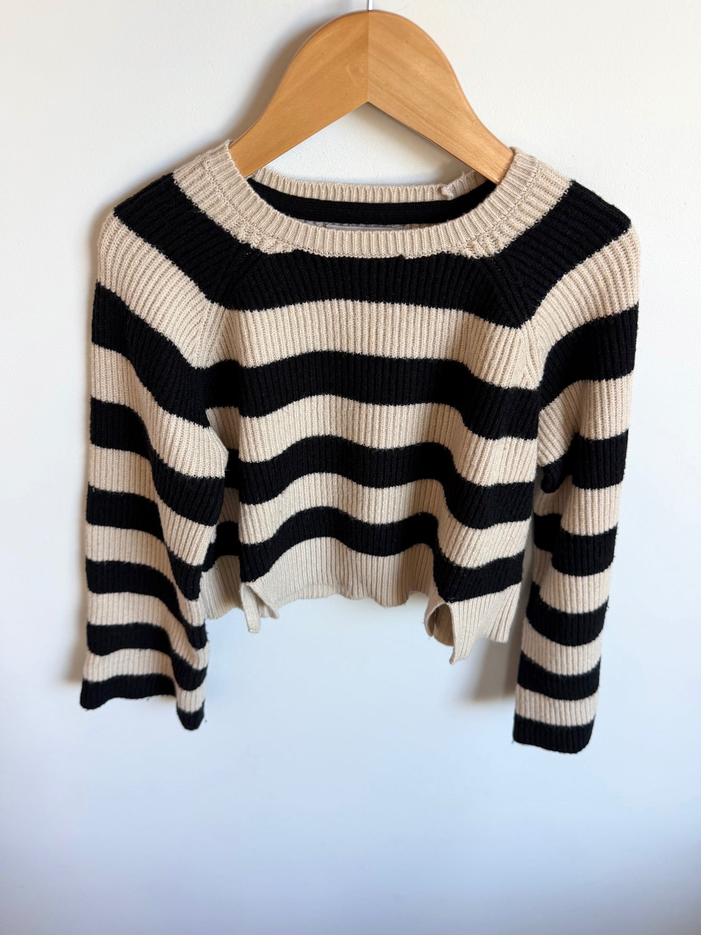 Striped Cropped Sweater / 7-8 years