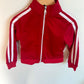 Red White Stripe Track Sweater / 3T