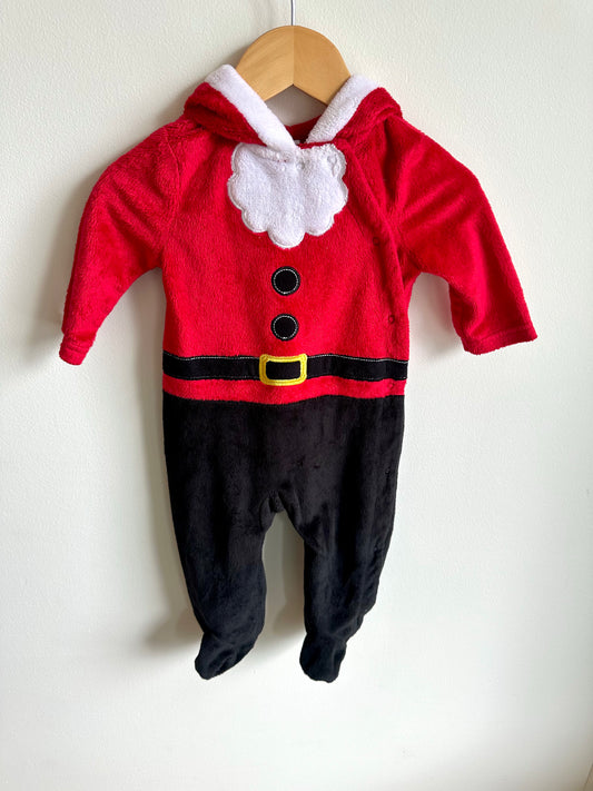 Santa Fleece Jumpsuit / 6-9m