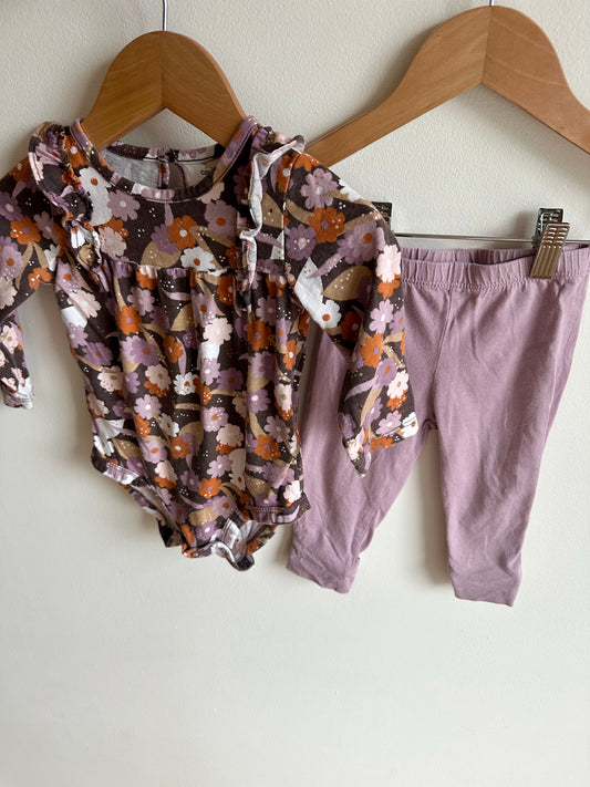 Maeve Floral Bodysuit + Pants Set / 12m