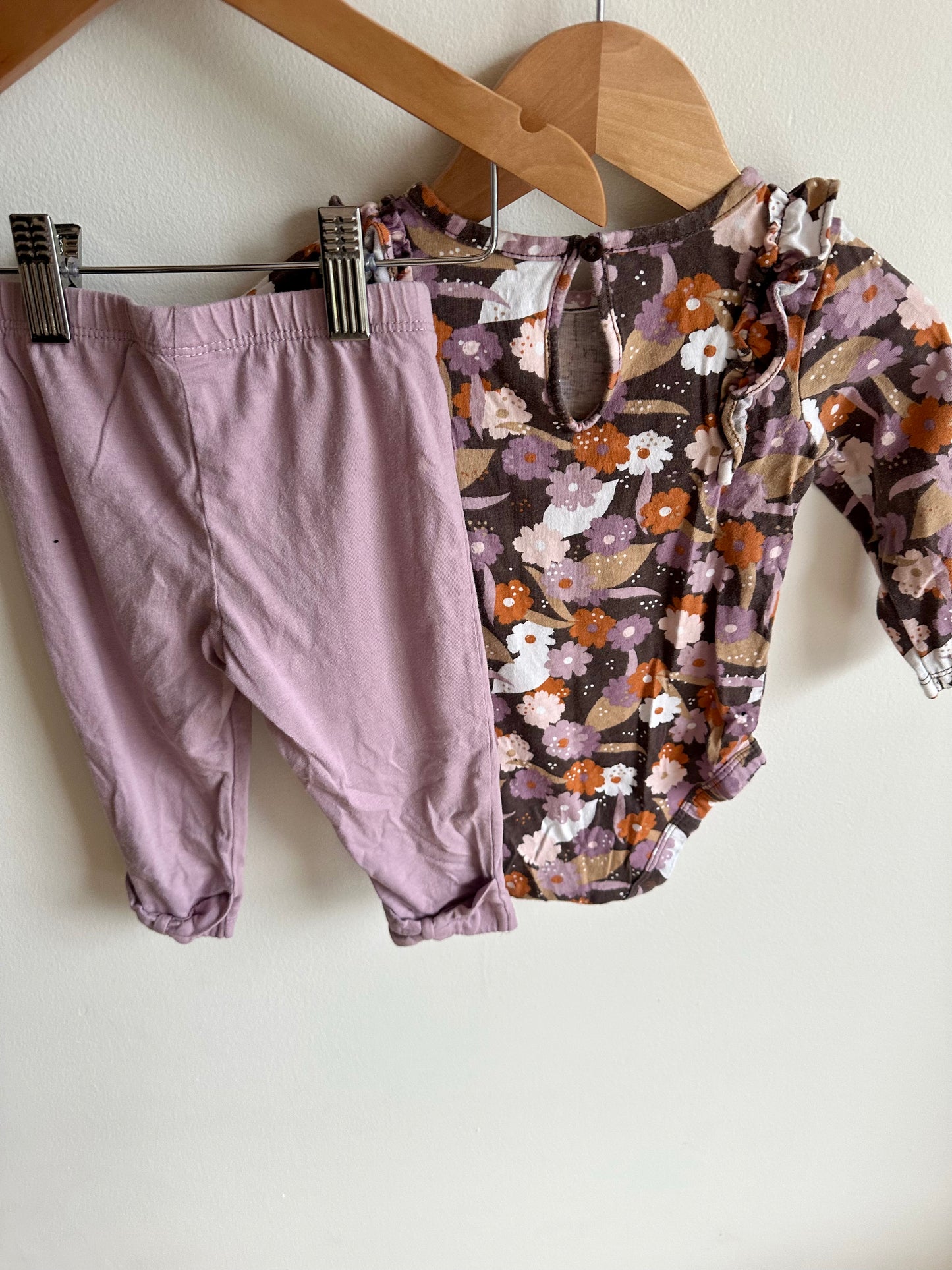 Maeve Floral Bodysuit + Pants Set / 12m