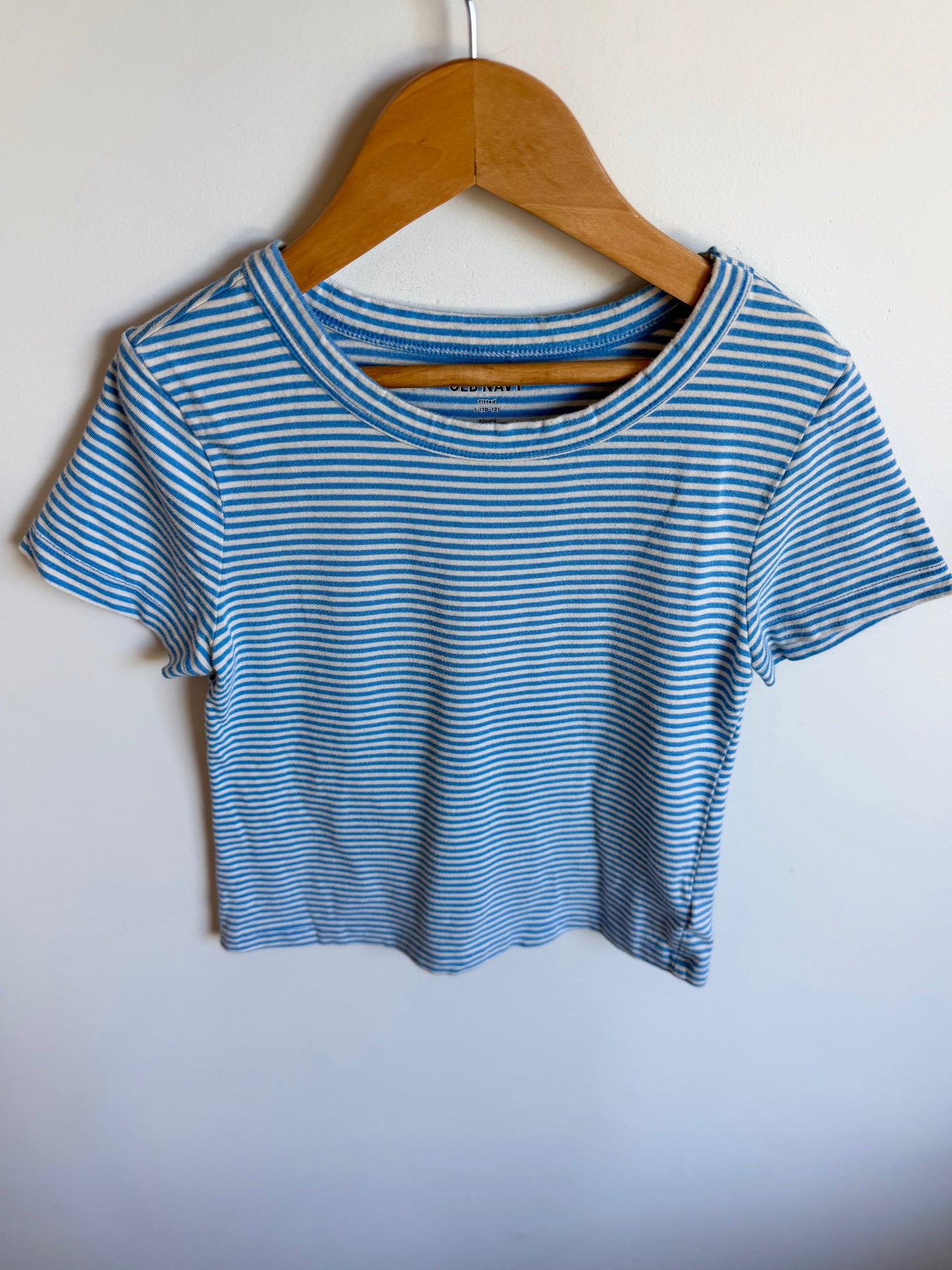 Blue Striped Fitted T-Shirt / 10-11 years (Lg)