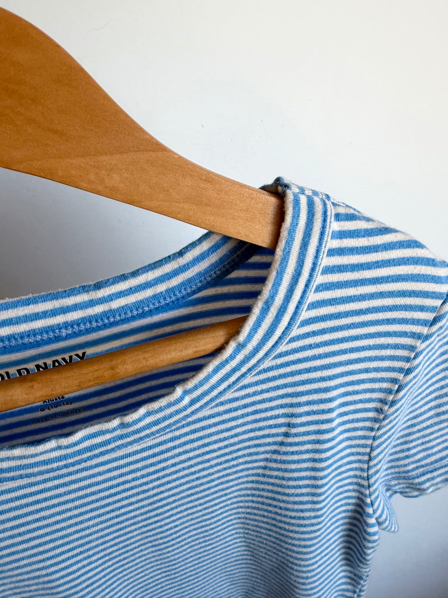 Blue Striped Fitted T-Shirt / 10-11 years (Lg)
