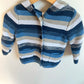 Bear Hood Blue Stripes Sweater / 6-12m