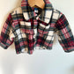 Plaid Fleece Shacket / 6-12m