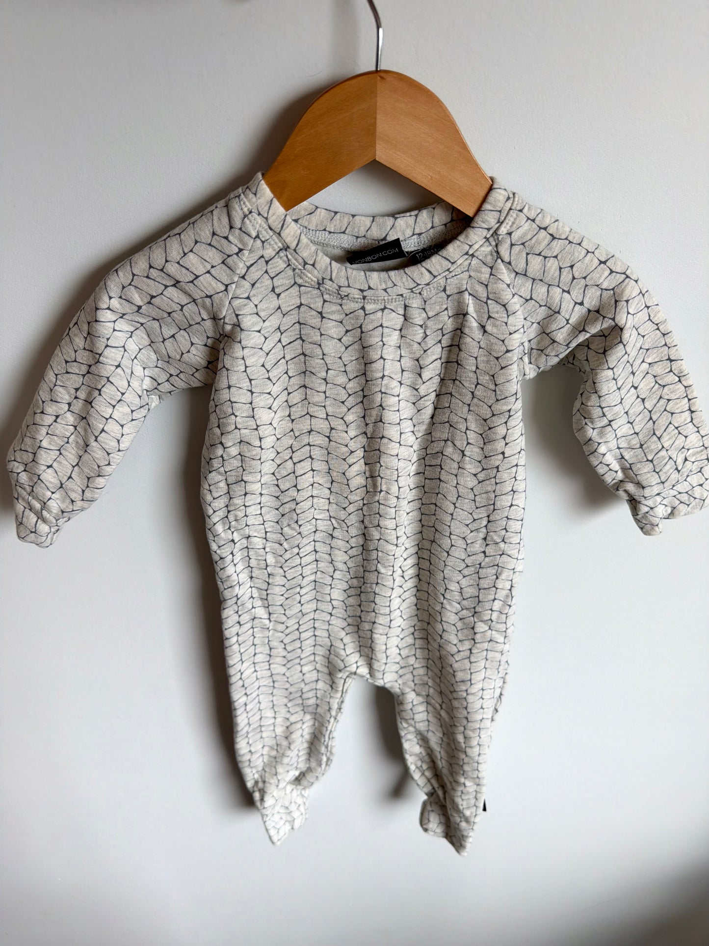 Vonbon Shape Pattern Jumpsuit / 12-18m