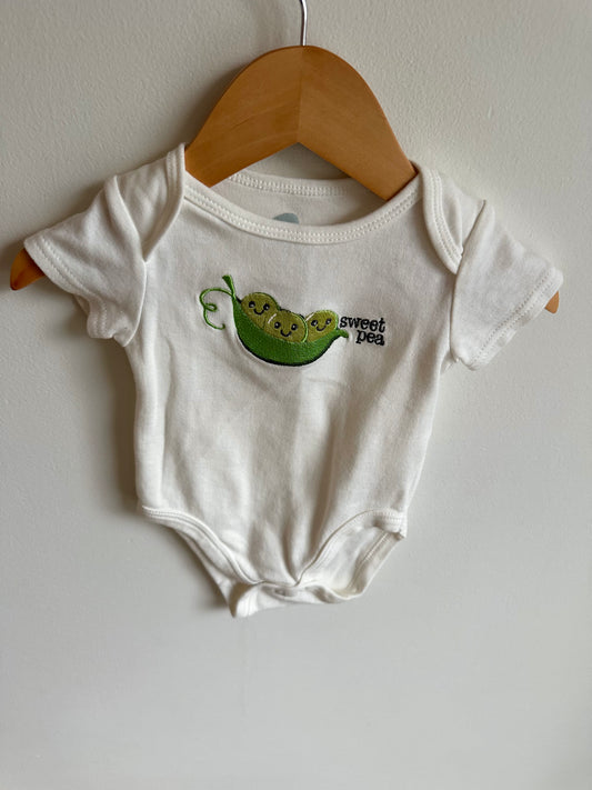 Sweet Pea Organic Bodysuit / 3-6m