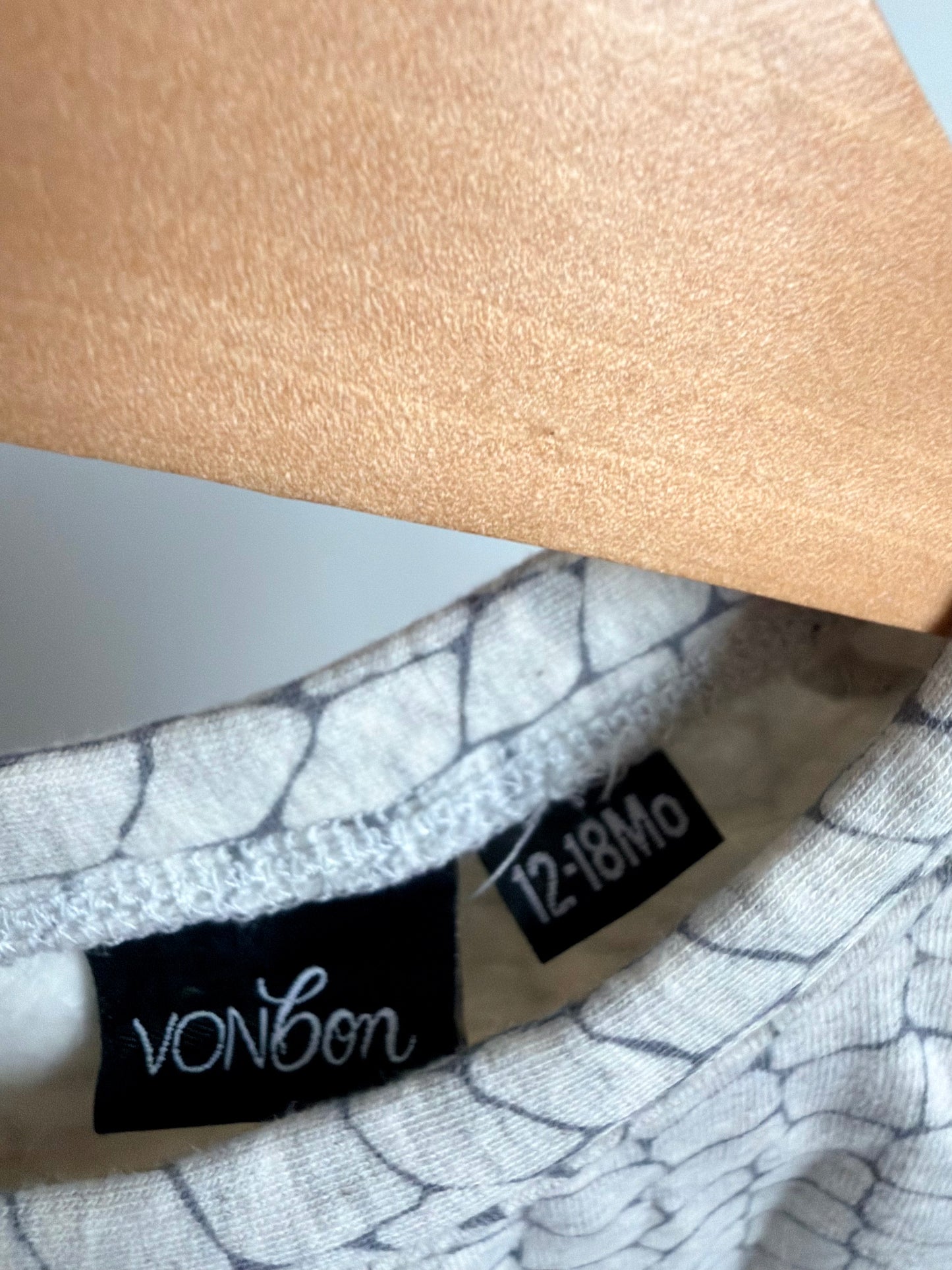 Vonbon Shape Pattern Jumpsuit / 12-18m