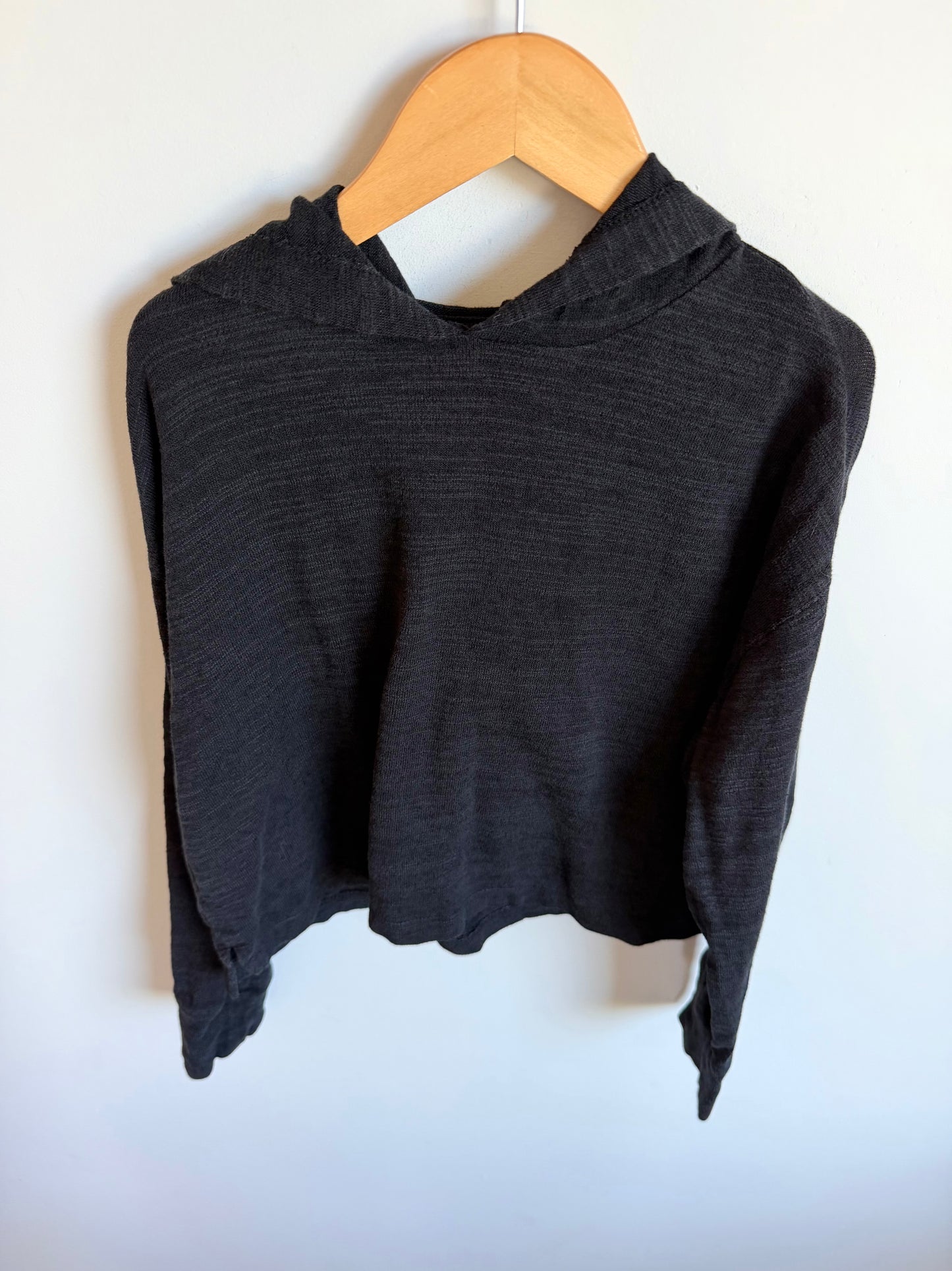 Hood Long Sleeve Dark Grey Top / 8 years (m)