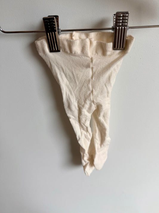 Cream Sheer Tights / 3-12m