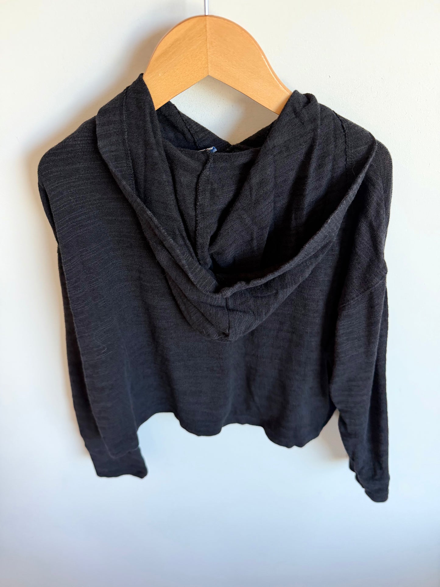 Hood Long Sleeve Dark Grey Top / 8 years (m)