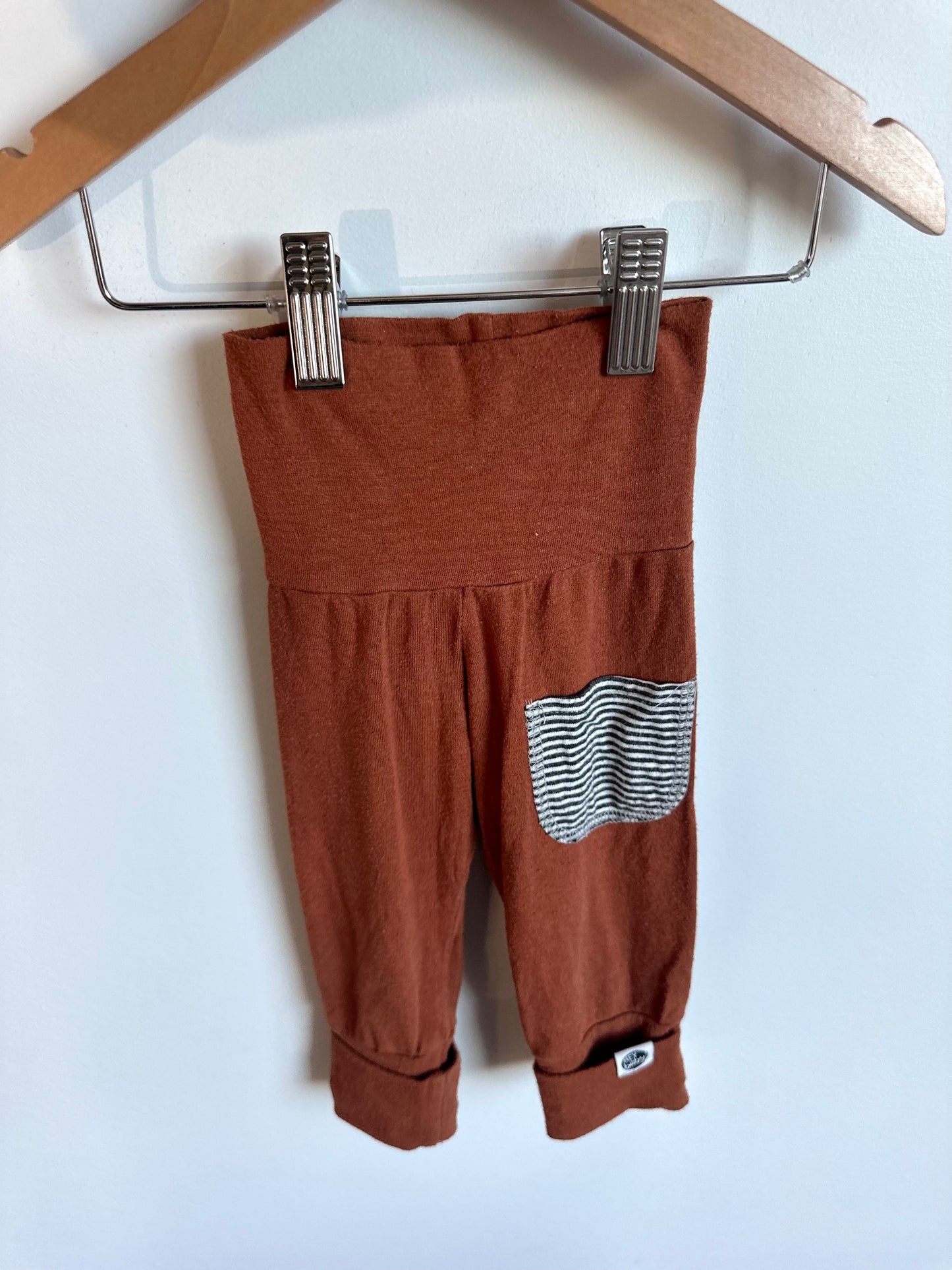 Terracotta Bamboo Grow with Me Pants (PLAY) / 3-12m