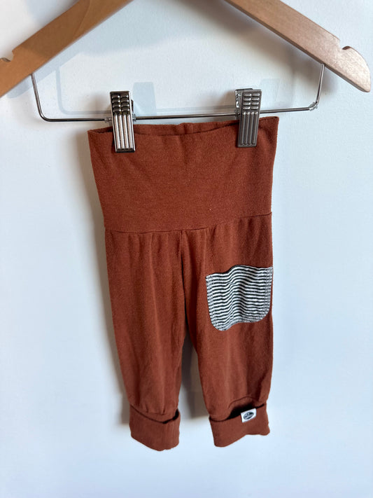 Terracotta Bamboo Grow with Me Pants (PLAY) / 3-12m