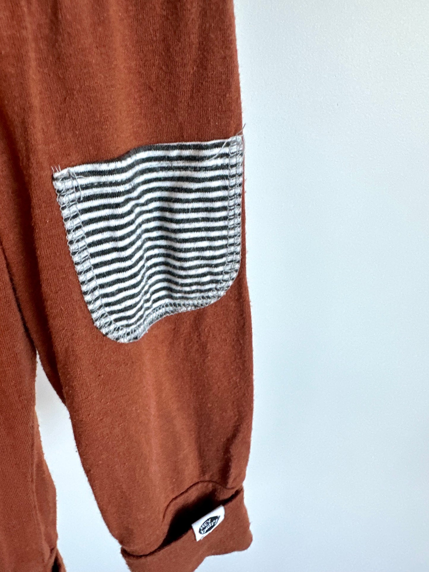 Terracotta Bamboo Grow with Me Pants (PLAY) / 3-12m