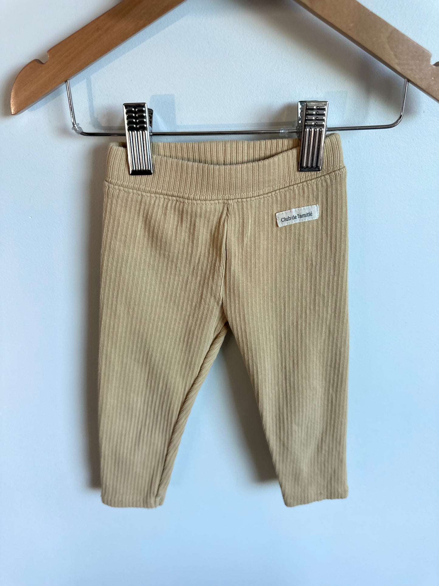 Zara Vanilla Ribbed Cropped Pants / 2T