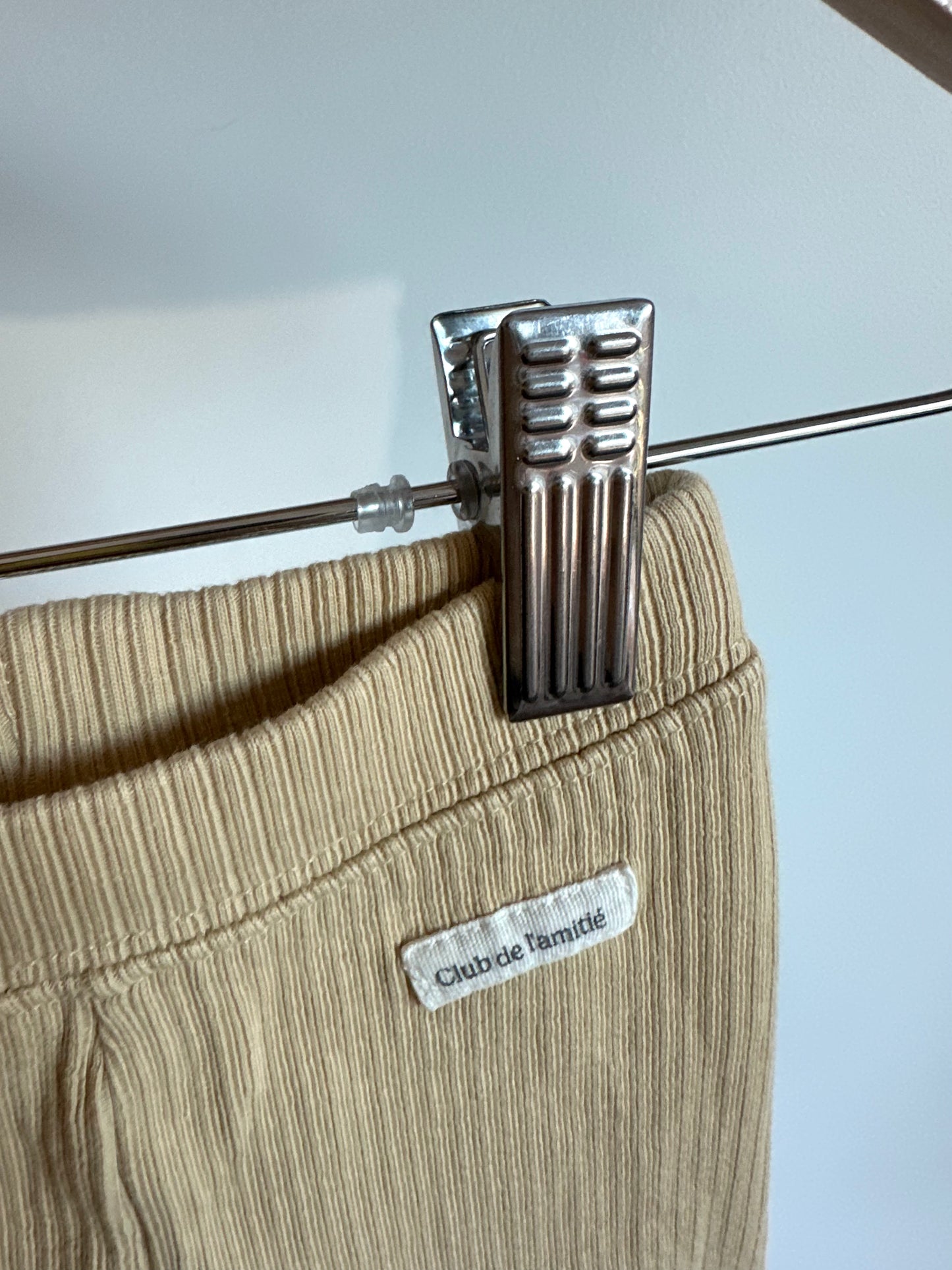 Zara Vanilla Ribbed Cropped Pants / 2T