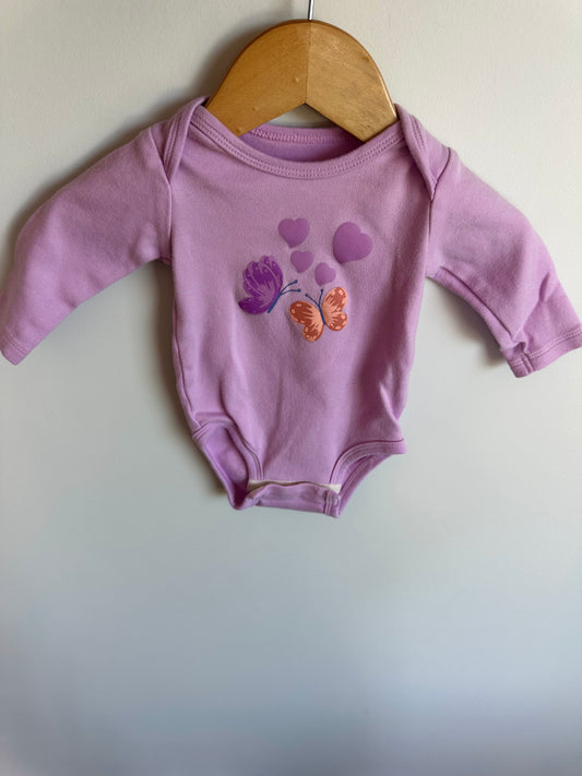 Lavender Butterfly Bodysuit / 3m