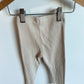 Cream Ribbed Pants / 12-18m