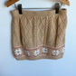 Tan Cable Knit Skirt  / 10-12 years