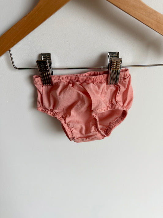 Coral Cotton Bloomers / 0m