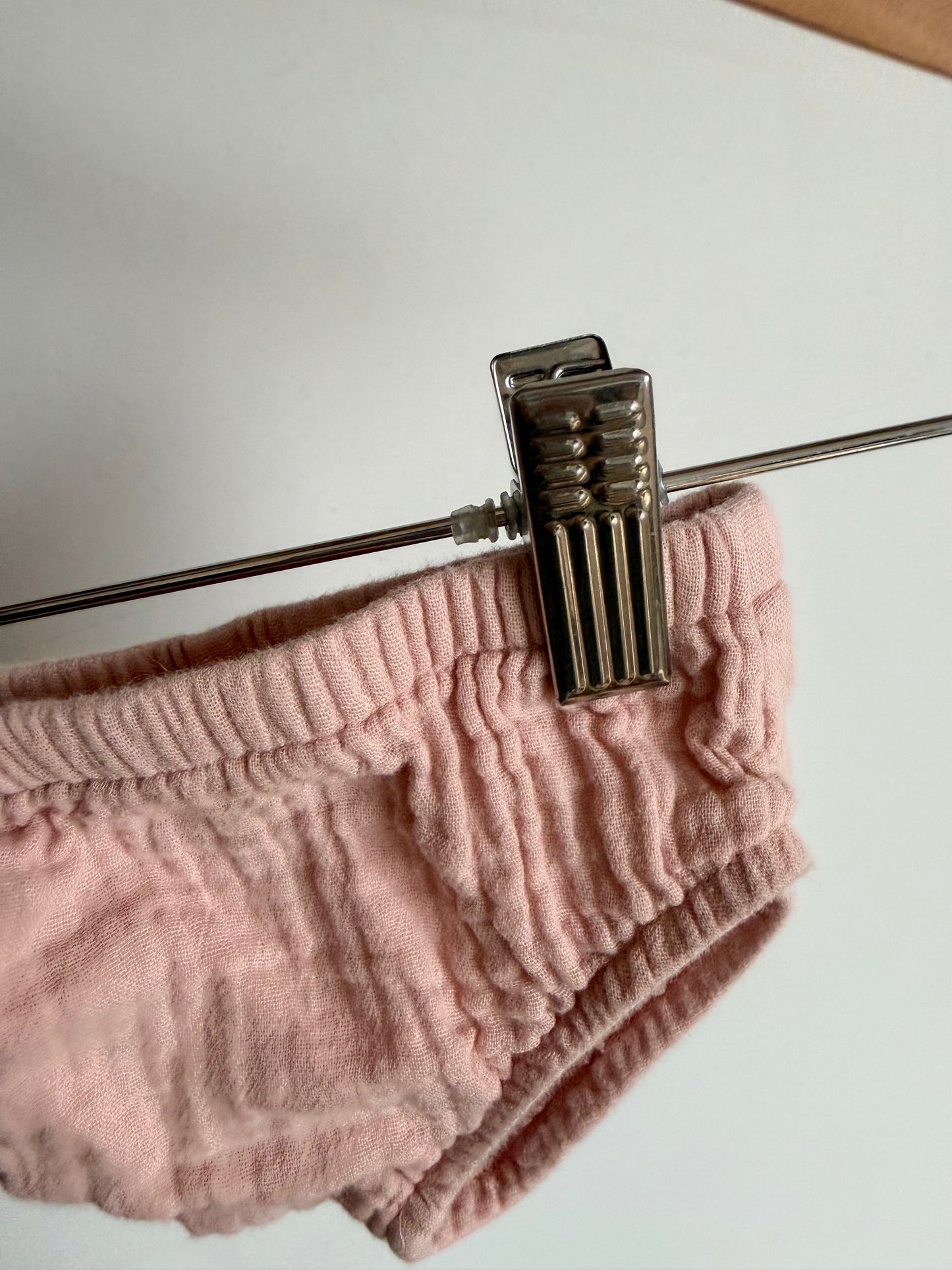 Blush Muslin Bloomers / 3m