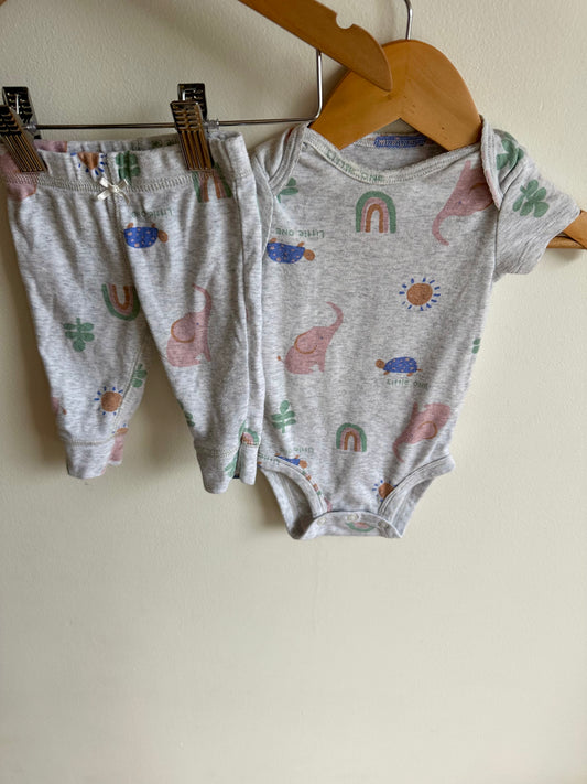 Little One Bodysuit + Pants Set / 3m