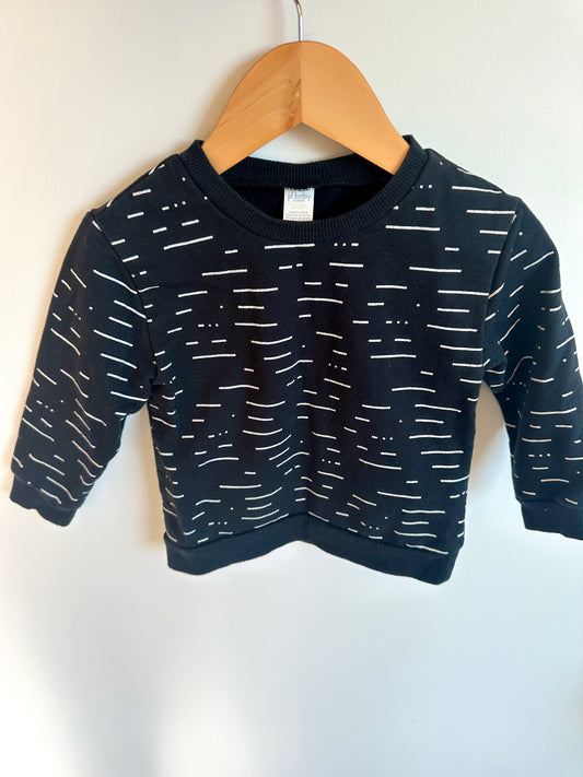 Black White Spec Sweater / 24m