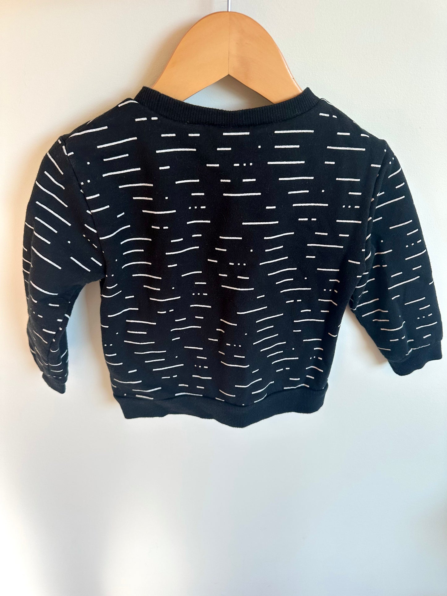 Black White Spec Sweater / 24m