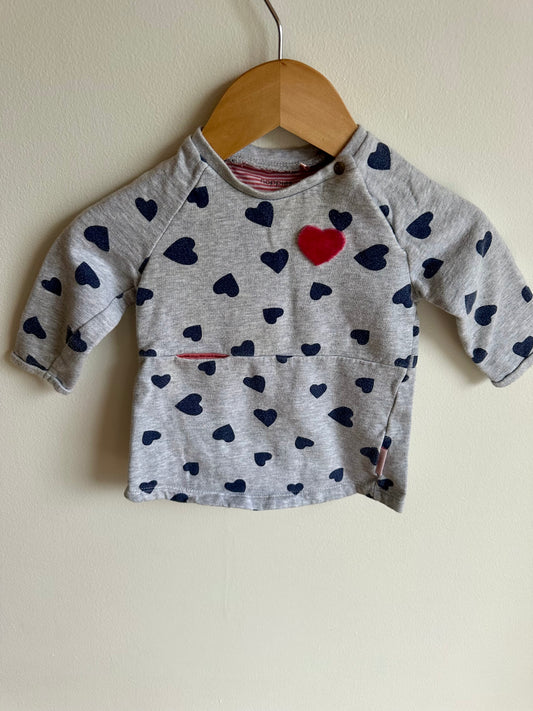 Noppies Heart Sweater / 3-6m