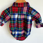 Plaid Button Up Bodysuit / 3-6m