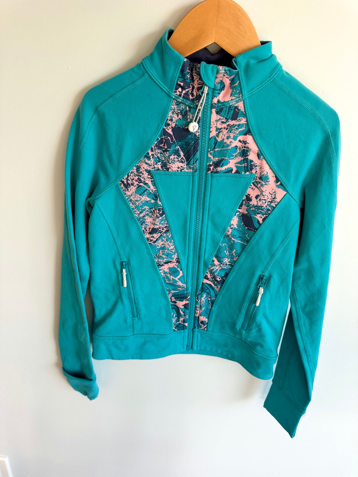 Ivviva (Lulu) Teal Zip Long Sleeve / 8 years