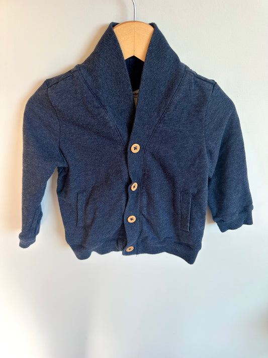 Navy Cowl Neck Cardigan / 24m