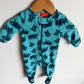 Bear Blue Fleece Sleeper / 0-3m