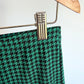 Green Houndstooth Flared Pants / 10-12 years
