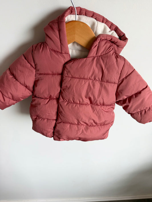 Blush Puffer Jacket / 3-6m