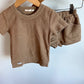 Caramel Knit T-shirt + Shorts Set / 2T