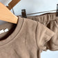 Caramel Knit T-shirt + Shorts Set / 2T