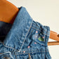 Vintage Denim Embroidery Vest / 3m