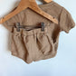 Caramel Knit T-shirt + Shorts Set / 2T