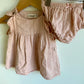 Mayoral Blush Hears Dress with Diaper Cover / 4-6m