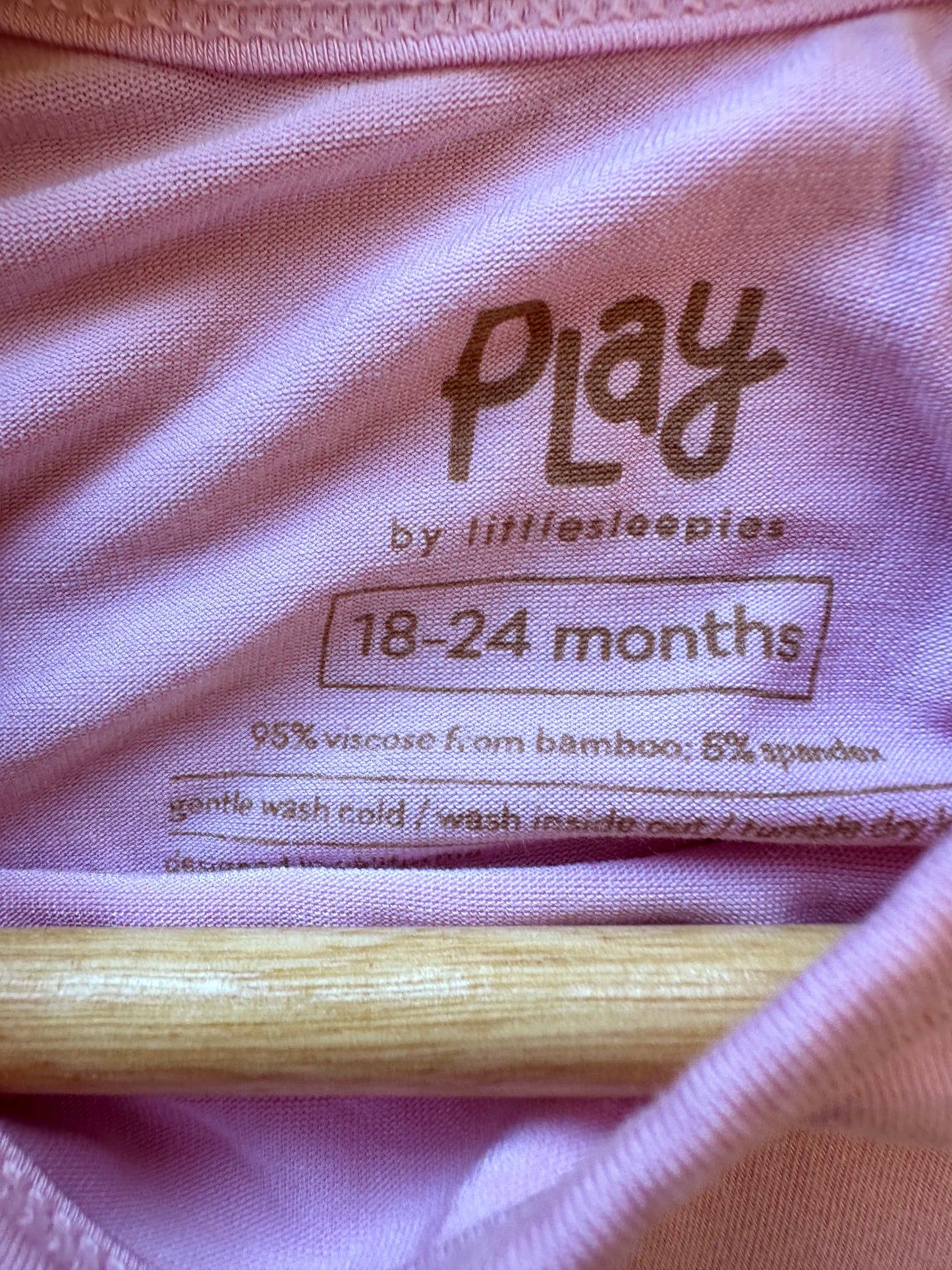 Pink Bamboo Bodysuit / 18-24m