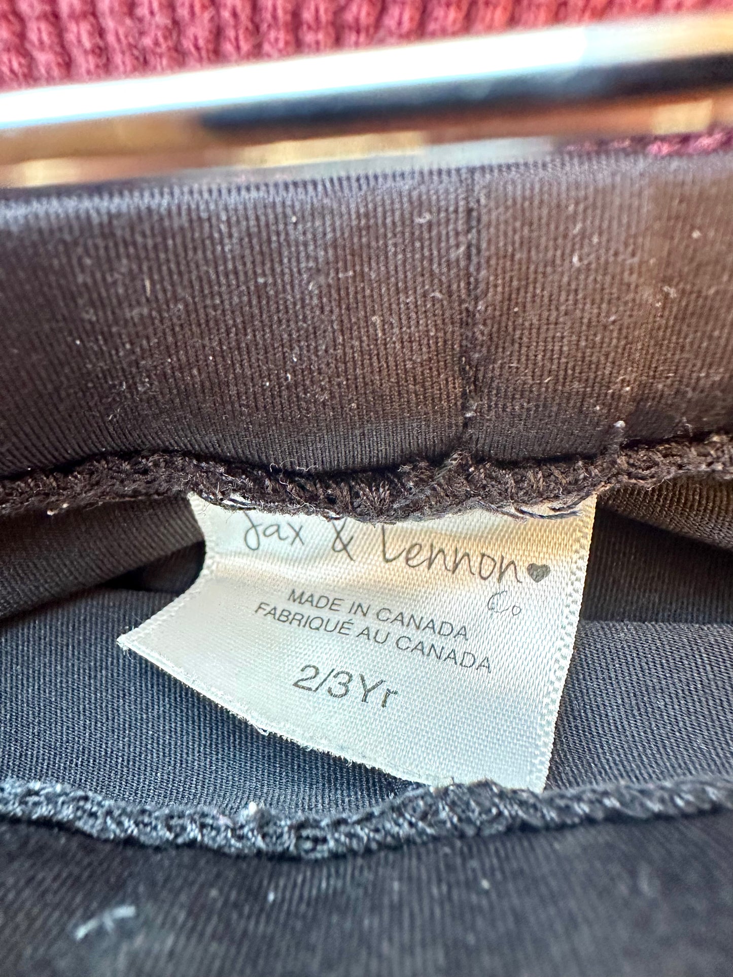 Jax & Lennon Black Biker Shorts / 2-3 years