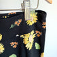 Black Yellow Flower Leggings / 10 years