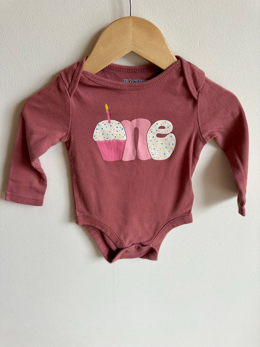 One Cupcake Bodysuit / 12-18m