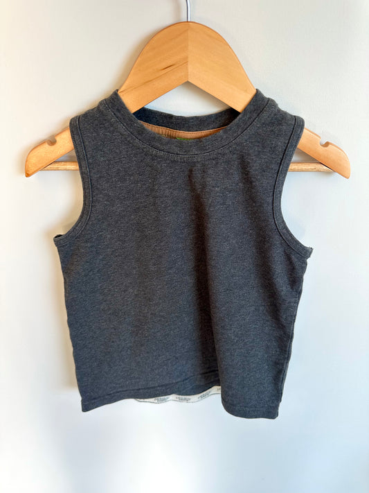 Peekaboo Beans Grey Tank / 3T