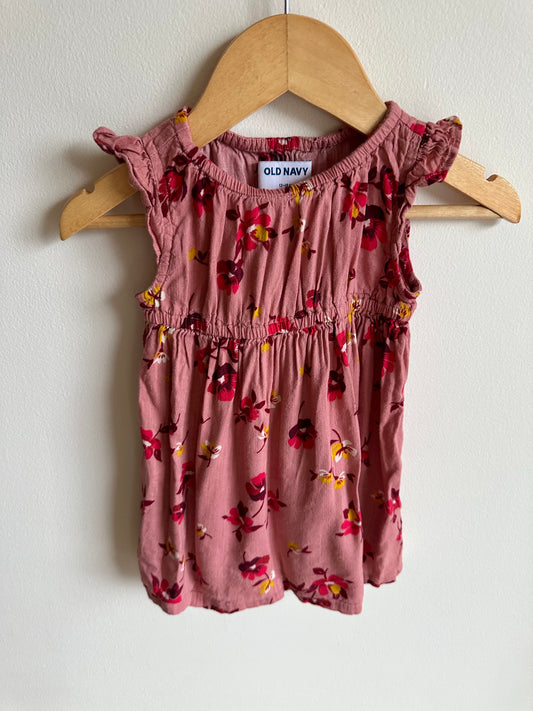 Blush Floral Dress / 12-18m