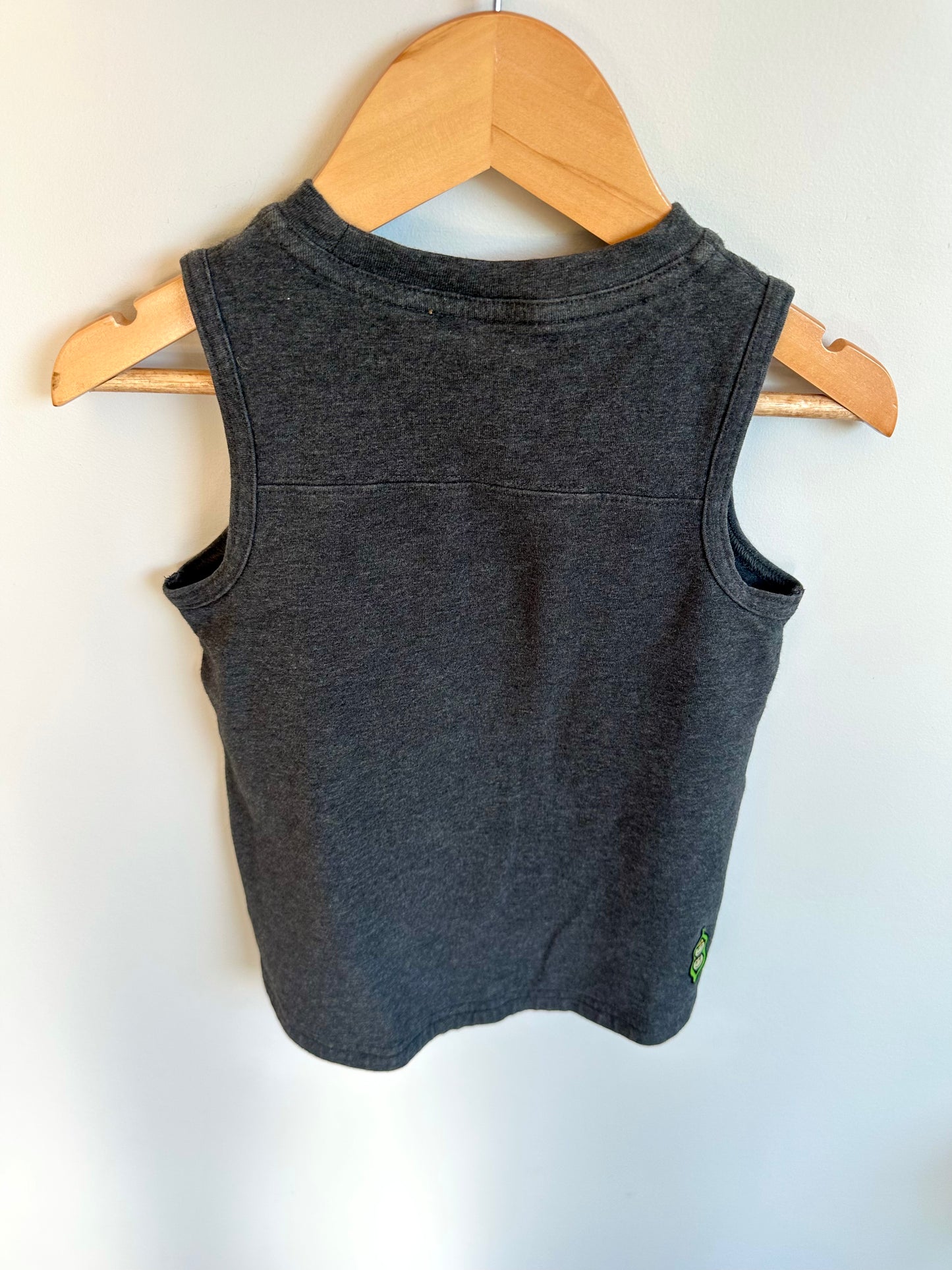 Peekaboo Beans Grey Tank / 3T