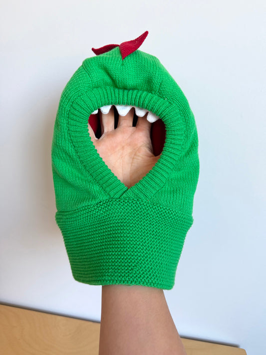 Green Dino Toque / 12-24m