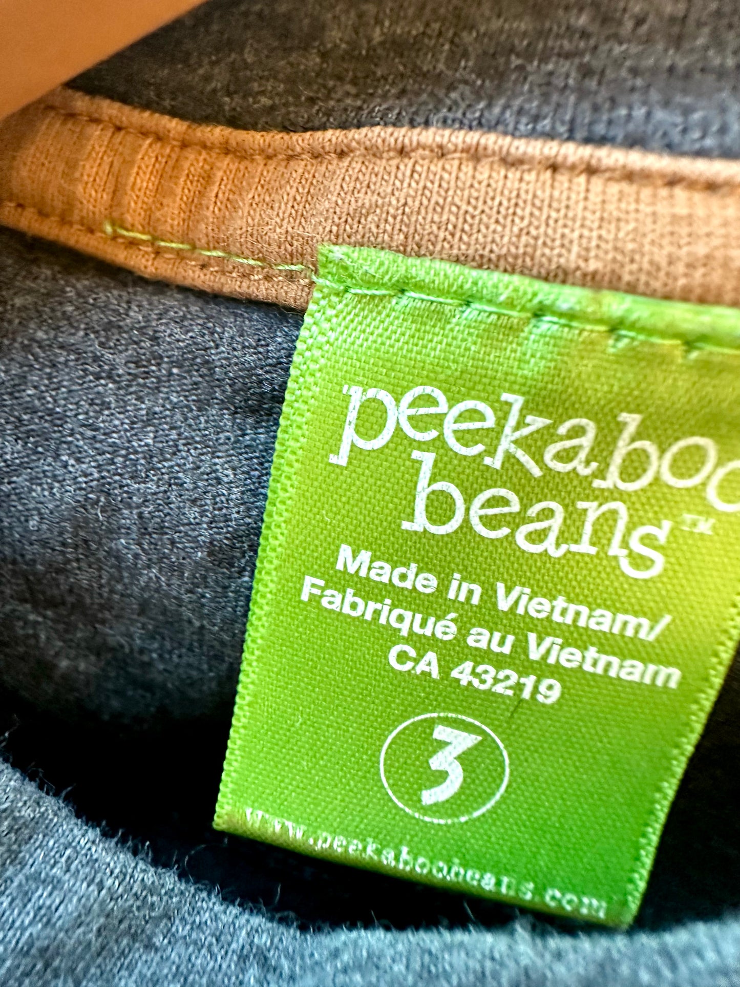 Peekaboo Beans Grey Tank / 3T